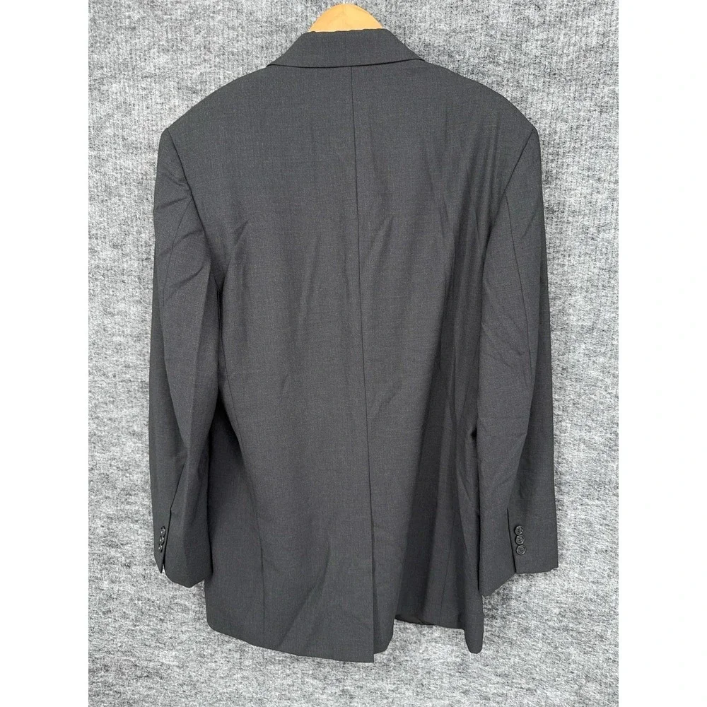 Brooks Brothers Suit Jacket Mens 46L Gray Wool Stretch Brooksease 3 Button